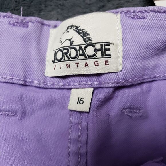 NWT Jordache Women's High Rise Straight Leg Purple / Mauve Wash Jeans, size 16 - Picture 5 of 15